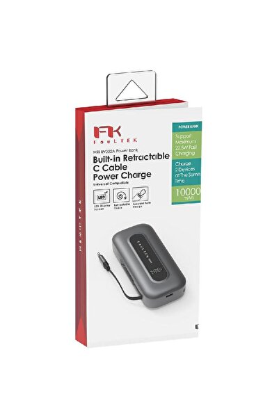 FT Milli RV022A 22.5W Powerbank with Retractable USB-C Cable