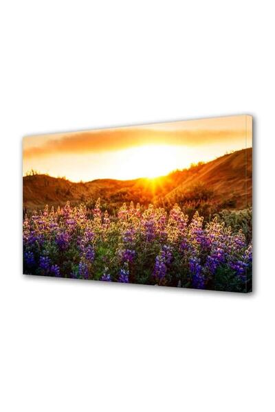 OEM Tablou decorativ, de perete, cu rama din lemn, 33cm x 24cm,cu flori1702