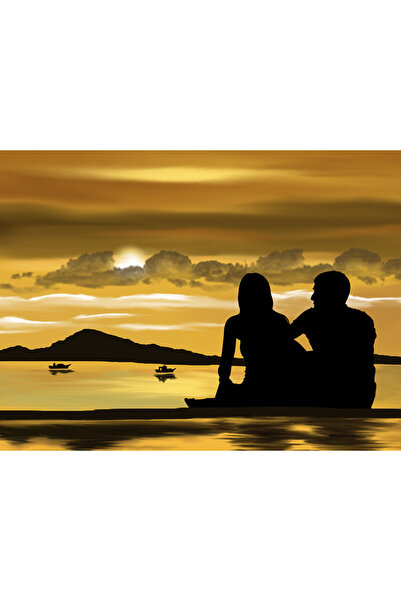 OEM Tablou decorativ, de perete, cu rama din lemn, 33cm x 24cm, cu flori2325