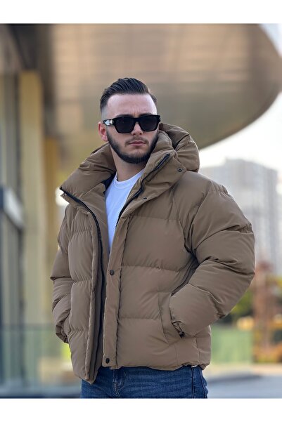 KINGAF Men's Inflatable Hooded Coat