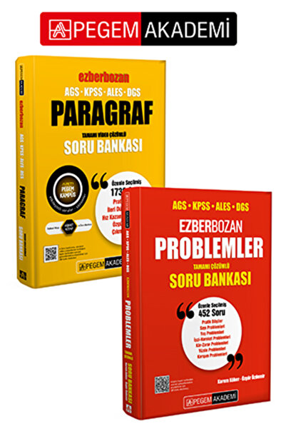 Pegem Akademi Yayıncılık PEGEM AKADEMİ AGS-KPSS-ALES-DGS Ezberbozan Paragraf ...