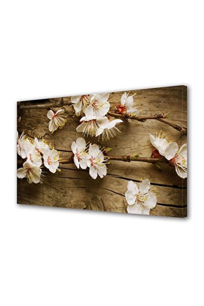 OEM Tablou decorativ, de perete, cu rama din lemn, 33cm x 24cm,cu flori1630