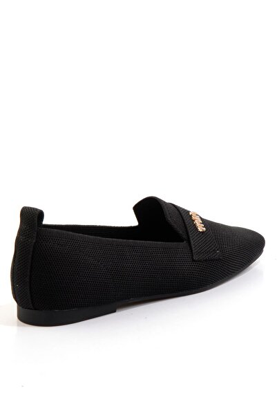 Bambi Siyah Kadın Loafer Ayakkabı K01327023382
