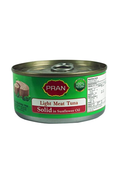 pran Tuna Light Meat Flakes in Sunflower Oil 3x185gm