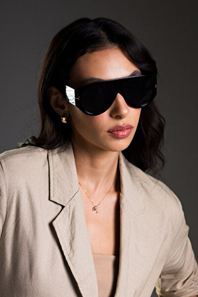 Chunky Frame Jaun Vintage Black Unisex Sunglasses