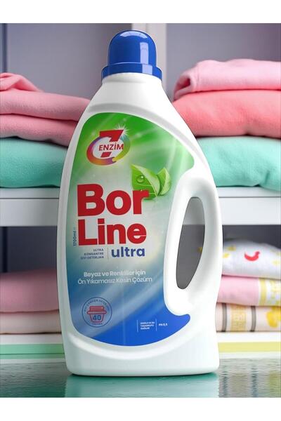 BORLINE 2 Adet Ultra Konsantre Sıvı Çamaşır Deterjanı 26 Yıkama Beyaz ve Renkliler İçin