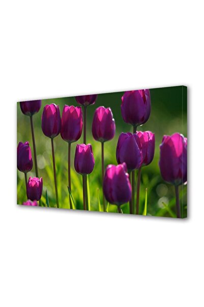 OEM Tablou decorativ, de perete, cu rama din lemn, 33cm x 24cm,cu flori1575