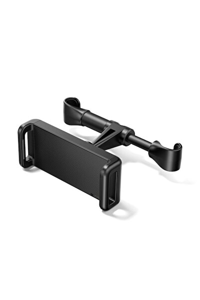 OEM Adjustable Car Headrest Mount for Phones and Tablets (4.7 to 12.9 inches), 360-Degree Rotation - Bla