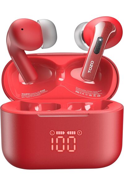 TOZO T20 Wireless Earbuds Bluetooth Headphones 48.5 Hrs Playtime with LED Digital Display, IPX8 Wate