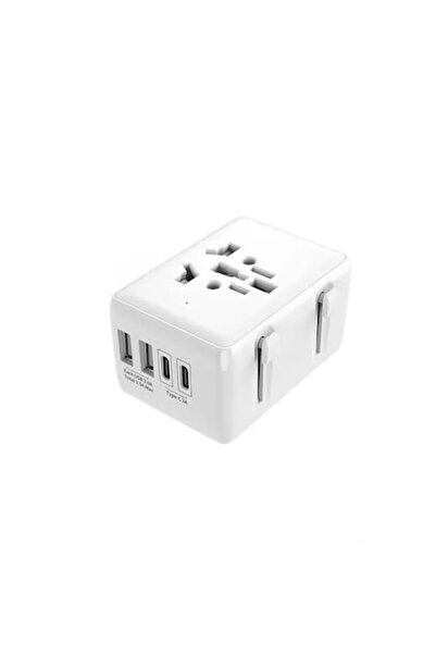 Stef's Cat Adaptor pentru Priza PD20W, 2 x USB, 2 x Type-C, EU, UK, AUS, US, ...