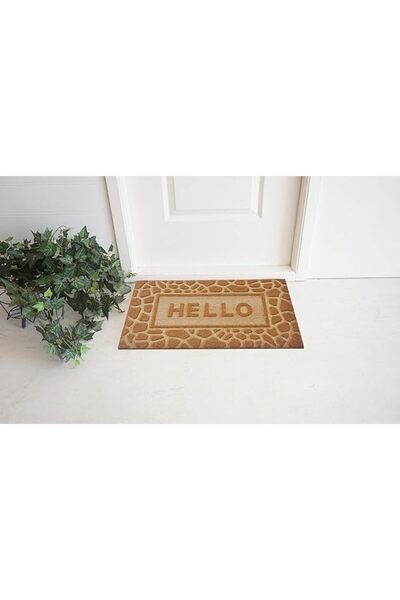 ORCHID HELLLO PRESSED DOOR MAT 45X75 CM
