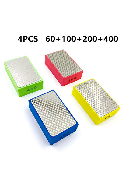 Choice4 4 قطع من وسادات التلميع اليدوية الماسية 93 مم × 58 مم، مناسبة لتلميع ...