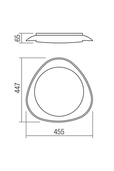 SMARTER Smarter LED ceiling light, metal and acrylic structure, 24W, 1365lm, neutral light, black and white