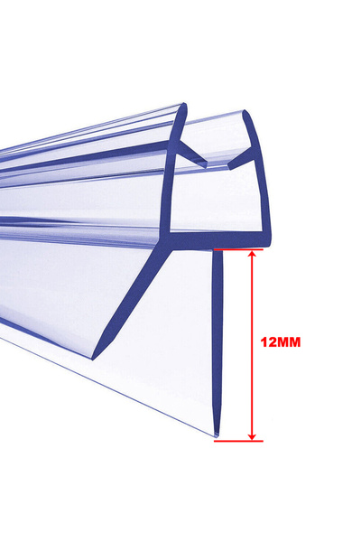 Choice3 شريط مانع للتسرب لأبواب الدش أو الشاشات، مقاس 12 مم، قطعتان، مناسب لأ...