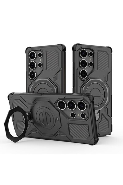 Stef's Cat Husa pentru Samsung Galaxy S25 Ultra, Carbon Shield PRO, E55, Poli...