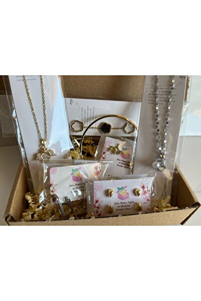 ShineByMe Sürpriz Takı Kutusu 7 parça Gold & Silver
