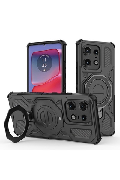 Stef's Cat Husa pentru Motorola Edge 50 Pro, Carbon Shield PRO, E66, Policarb...