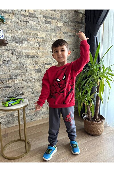 ÖRÜMCEK ADAM 3/4-4/5-5/6-7/8-9/10 yaş 📌Orijinal kalıp 3 İPLİK ŞARDONSUZ KUMAŞ %100 pamuklu coton