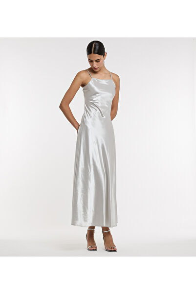 BCBG SILVER-WOMEN-WOVEN DRESS