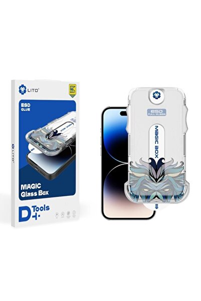 Lito Folie de protecție antișoc compatibilă cu iPhone 14 Pro, protecție XTI, aluminiu, transparentă