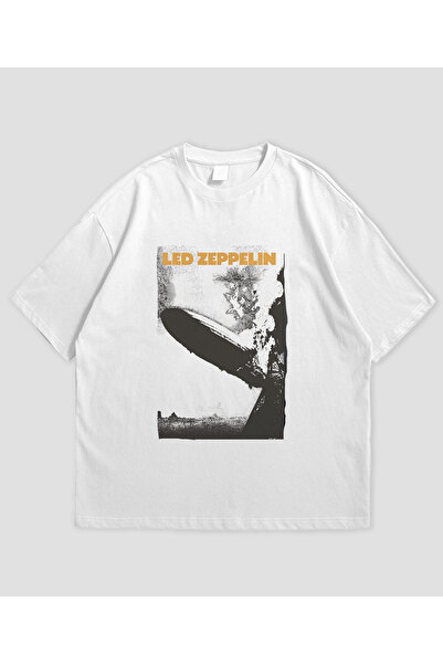 SVART WEAR تي شيرت ليد زيبلن - مقاس كبير للجنسين