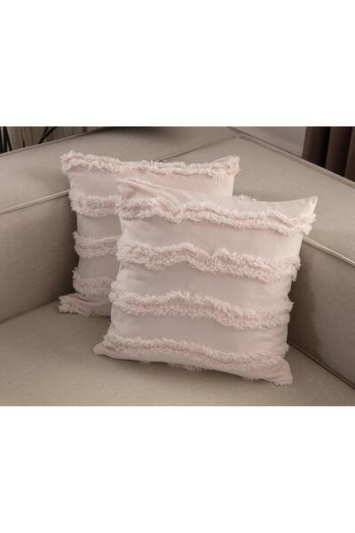 Markaev Tassel Detailed Throw Pillow Cover Set of 2