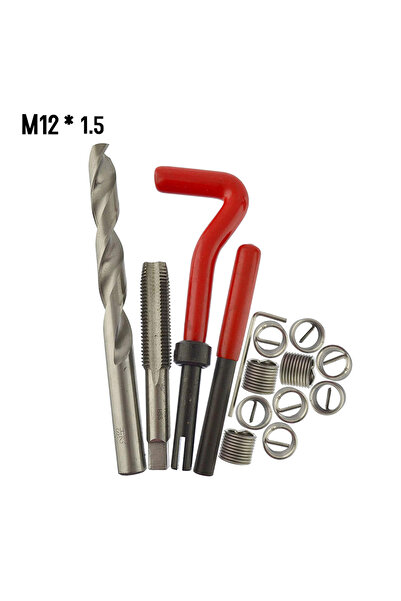 Choice3 15Pcs M12 1.5 15pcs/20pcs/30pcs Metric Thread Repair Insert Kit M5 M6...