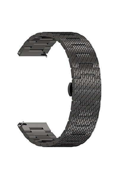 Stef's Cat Brățară pentru Huawei Watch GT 2 / GT 2 Pro / GT 3 Pro / Ultimate, Xiaomi Watch S1, Oțel, Negru