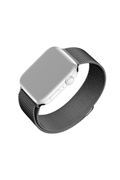 Stef's Cat Curea Apple Watch 38/40/41/42mm, I14, Oțel, Negru