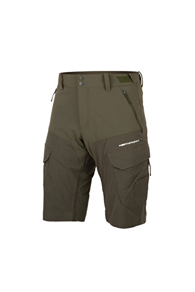 NORTHFINDER Pantaloni scurti cargo barbati Castor, Verde