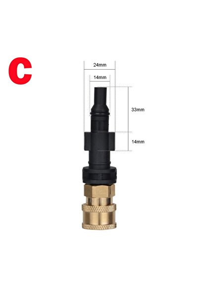 Choice3 C Pressure Washer Adaptor To 1/4" Quick Release Connector Nozzle For ...