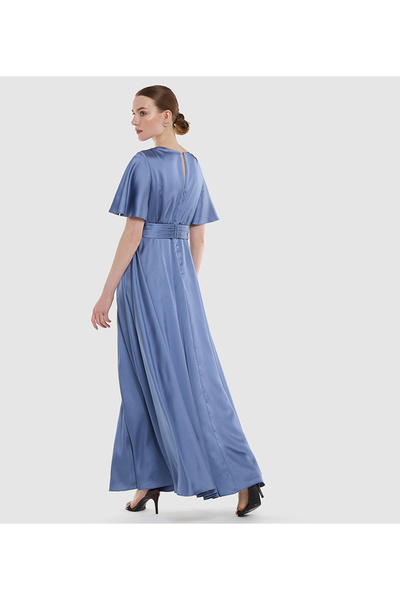 BCBG BLUE-WOMEN-WOVEN DRESS