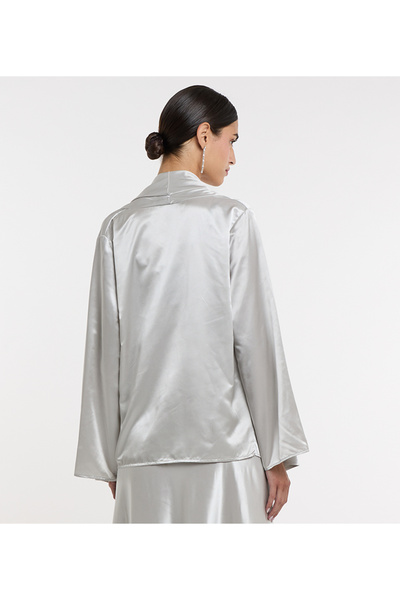 BCBG SILVER-WOMEN-WOVEN DRESS