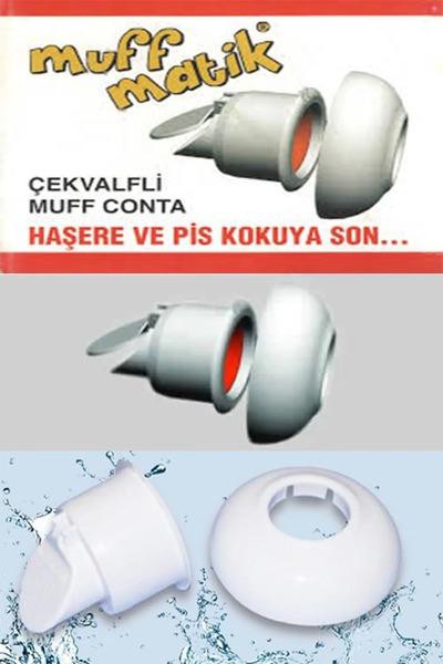 k karaaliler Kokumatik Gider Koku Önleyici Muffmatik Lavabo Sifonu Çekvalfi Adaptör Kokuya Ve Haşereye Son 4 adet