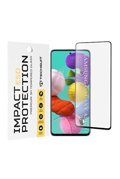 Danex Protector de ecran pentru Samsung Galaxy A51 4G/A51 5G, sticlă ESD, Q48, sticlă securizată, negru