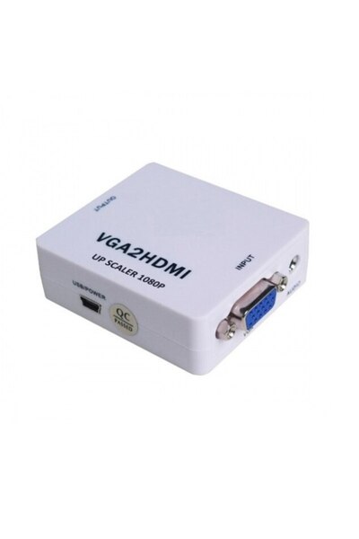 OEM VGA to HDMI Converter for Video, Full HD 1080p, White