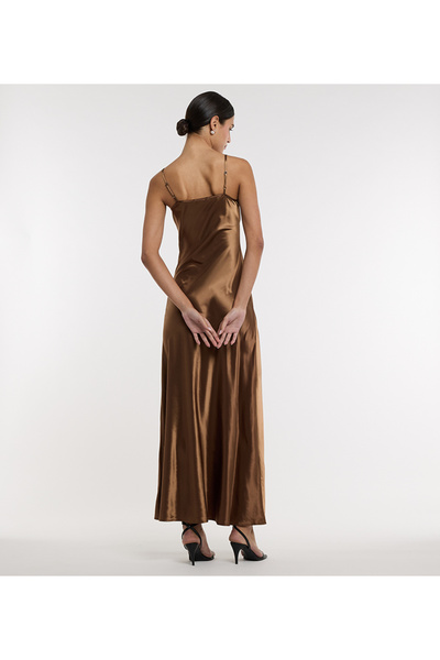 BCBG BROWN-WOMEN-WOVEN DRESS