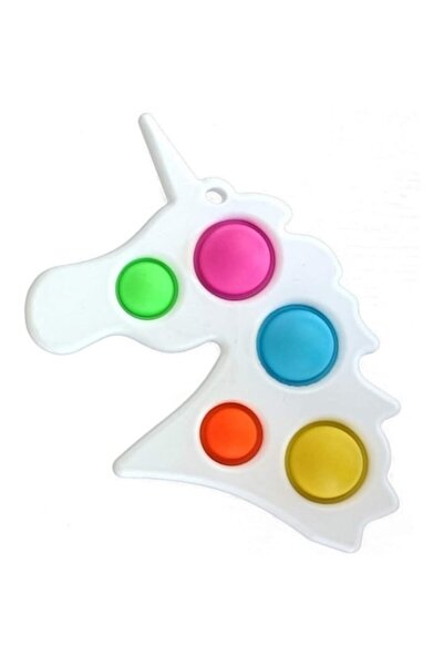 Stef's Cat Antistress Toy - Fidget Toy, Simple Dimple, Unicorn, White