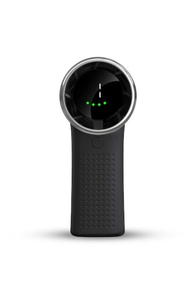 Stef's Cat Portable Fan with Battery and Digital Display, 3600mAh, H57, Silicon, Black