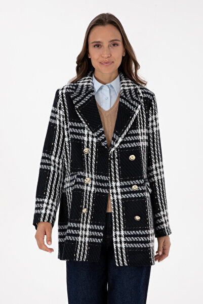 U.S. Polo Assn. Women's Navy Blue Cashmere Coat 50309507-Vr033