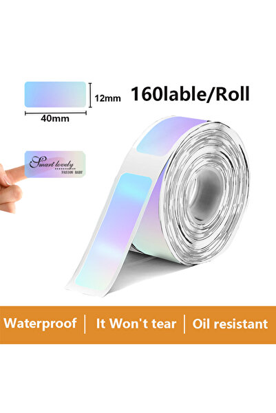 Choice17 12x40mm Pattern 1Roll P12 P15 Thermal Label Sticker 12mm*40mm tape C...