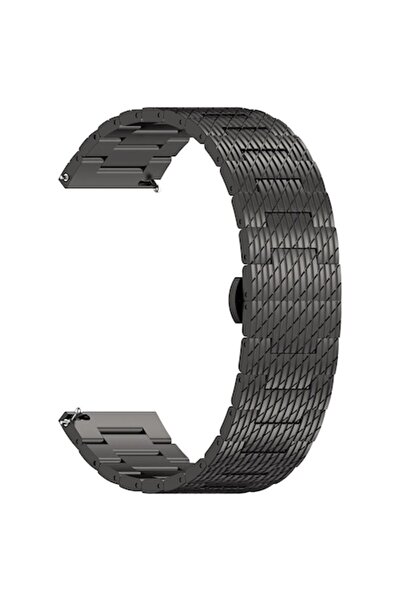 Stef's Cat Brățară pentru Huawei Watch GT 2 / GT 2 Pro / GT 3 Pro / Ultimate, Xiaomi Watch S1, Oțel, Negru