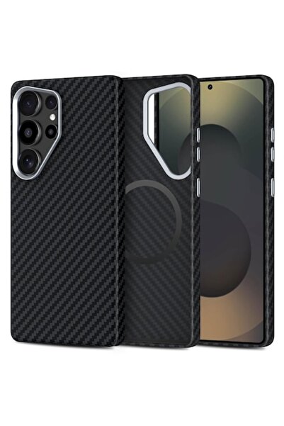 Stef's Cat Carcasă pentru iPhone 17, CarbonHalo MagSafe, U43, Fibră de carbon...