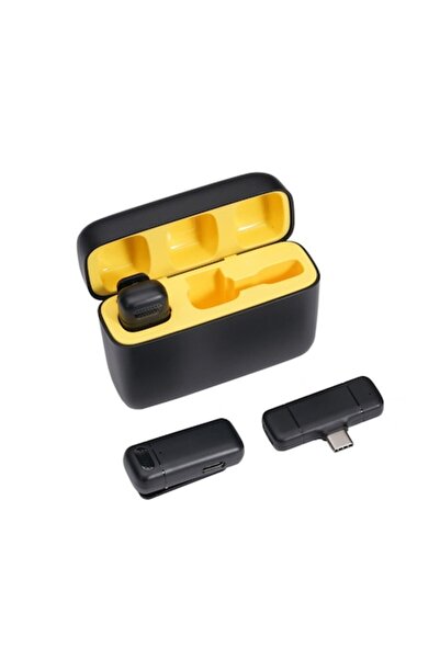 Danex Wireless Lavalier Microphone, Type C Connector Set 2, I51, Silicone Flex, Deep Dark