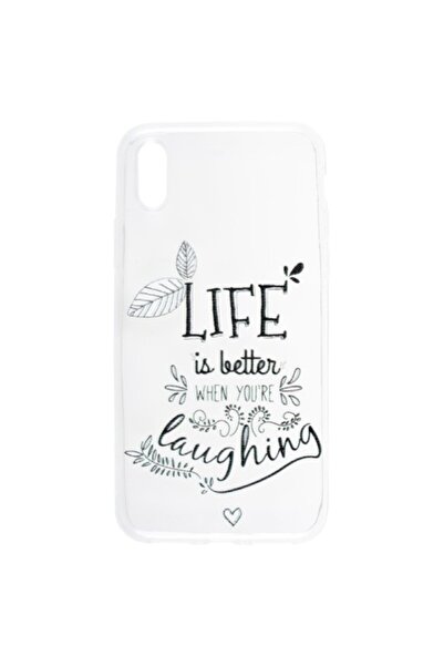 SOHO Carcasă din silicon pentru iPhone X/Xs cu design motivațional, transparentă