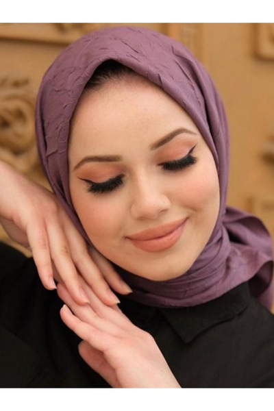 SHAGGY BUTİK Bambu Kraş Eşarp Mor