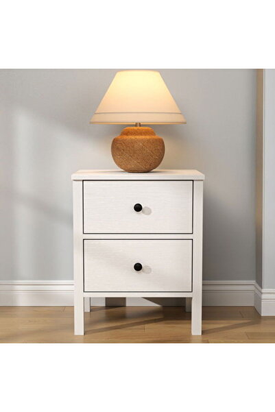 SSB Furniture Helen Komodin - Beyaz - 50x62x38 cm