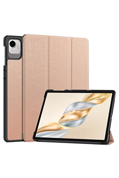 Stef's Cat Protective Case for Honor Pad X9a/X9/X8 Pro/X9 Pro, E60, Microfiber, Rose Gold