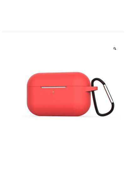OEM High-quality red silicone case for AirPods PRO with cord support and safety carabiner
