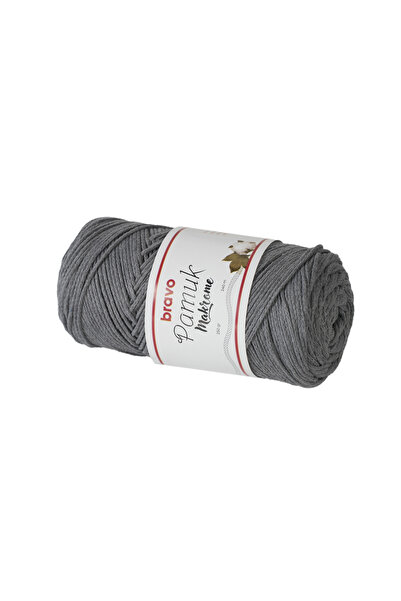 Bravo Cotton Macrame Yarn 250 Gr 240 Meters Koton (Color Code: 104) Gray